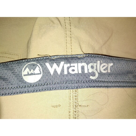 Mens Wrangler Outdoors Beige Khaki Nylon Blend Hiking Shorts Size 38 - Picture 6 of 8